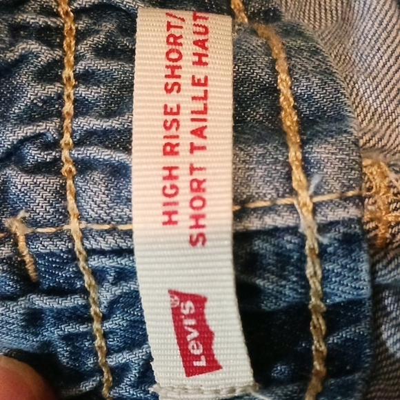 Girl High Rise Blue Denim Shorts Size 16. - Picture 11 of 13